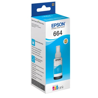 Epson botella tinta ecotank t6641 cyan