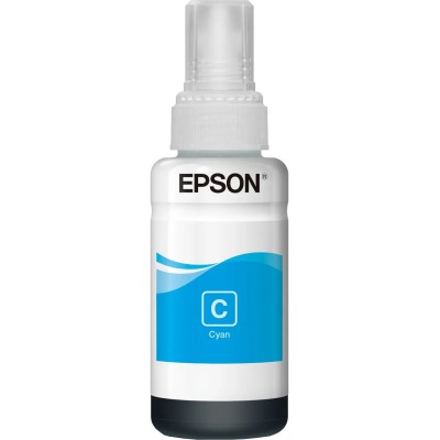 Epson botella tinta ecotank t6641 cyan