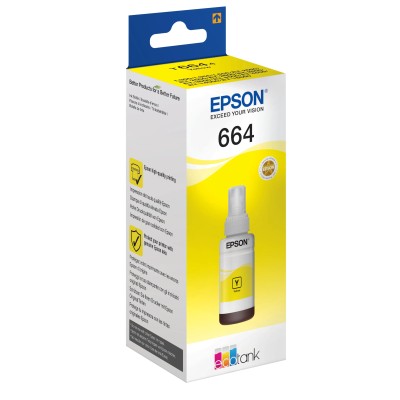 Epson botella tinta ecotank t6641 amarillo