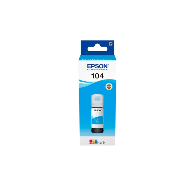 Epson botella tinta ecotank 104 cyan