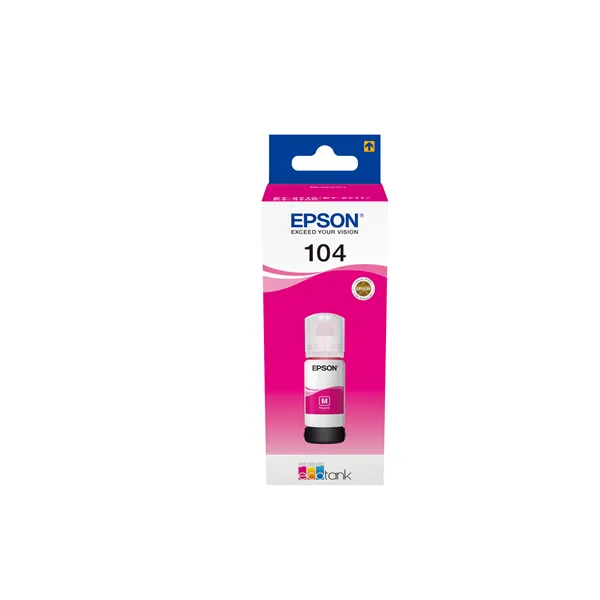 Epson botella tinta ecotank 104 magenta