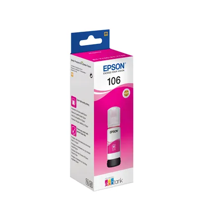 Epson botella tinta ecotank 106 magenta