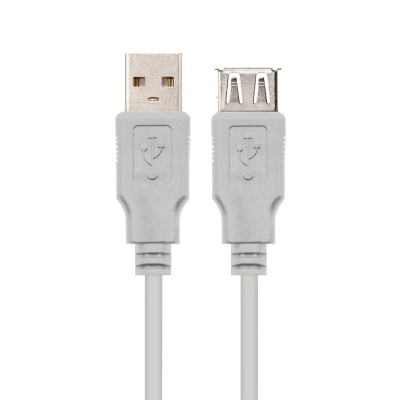 Cable Alargador USB 2.0 Nanocable 10.01.0204/ USB Macho - USB