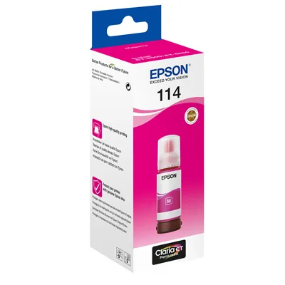 Epson botella tinta ecotank 114 magenta