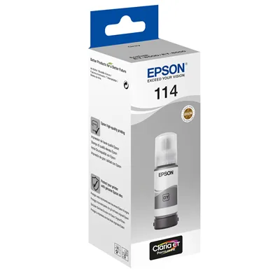 Epson botella tinta ecotank 114 gris