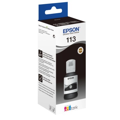 Epson botella tinta ecotank 113 negro