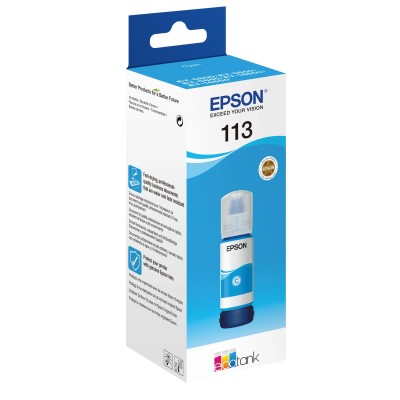 Epson botella tinta ecotank 113 cyan