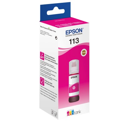 Epson botella tinta ecotank 113 magenta