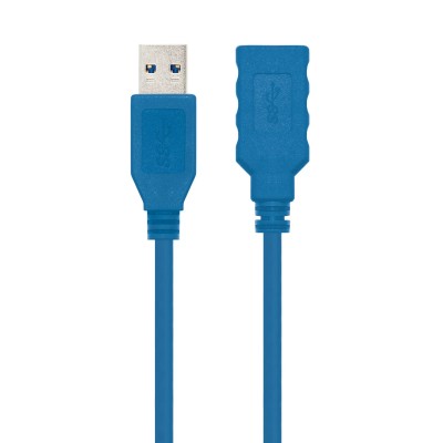 Cable Alargador USB 3.0 Nanocable 10.01.0901/ USB Macho - USB