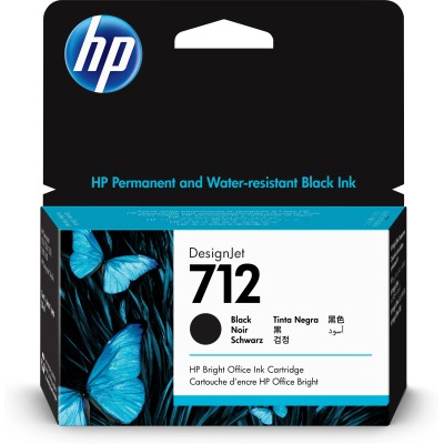 HP 712 Negro 3ED70A - Cartucho de Tinta Original