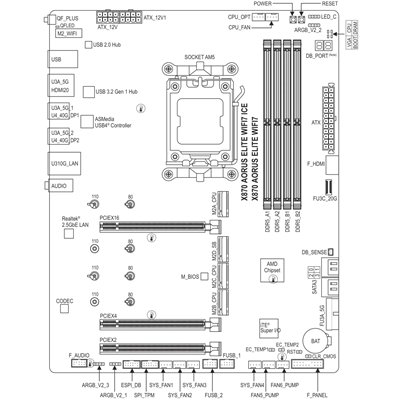 Gigabyte X870 A ELITE WIFI7 (AMD Ryzen 9000)