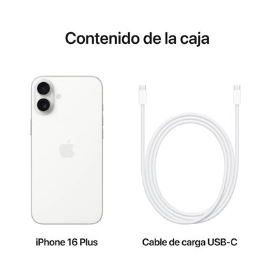 Apple iPhone 16 Plus Blanco 256GB 5G