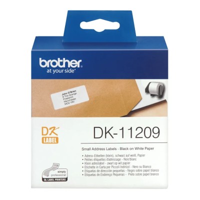 Brother etiquetas dk11209 dirección 29x69 mm 800 u