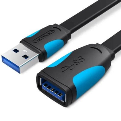 Cable Alargador USB 3.0 Vention VAS-A13-B050/ USB Macho - USB