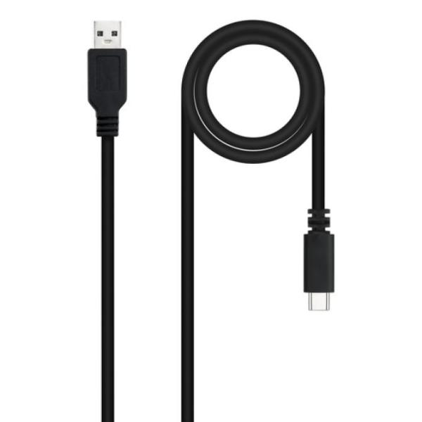 Nanocable cable usb 2.0 3a usb-c-m/m 1.5m negro