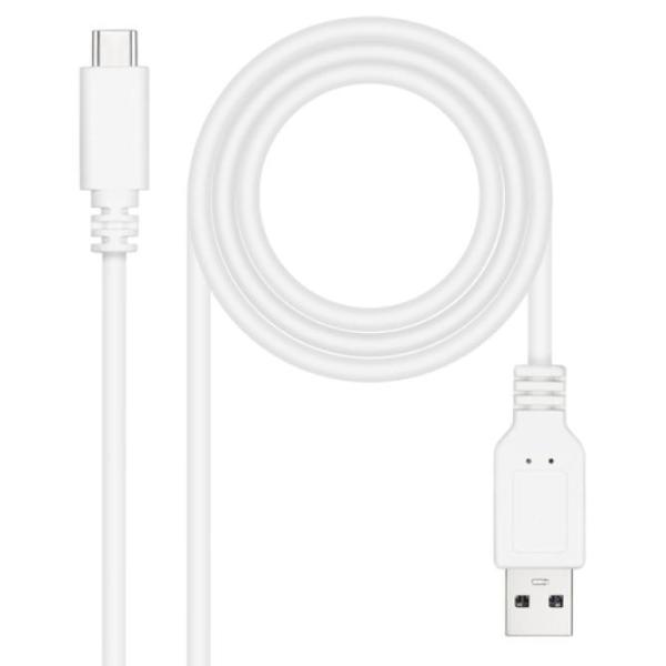 Nanocable cable usb 2.0 3a usb-c-m/m 1.5m blanco