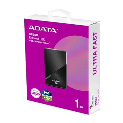 Adata se920 ssd externo 1tb usb4 negro