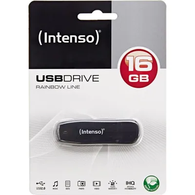 Intenso 3502470 lápiz usb 2.0 rainbow 16gb negro