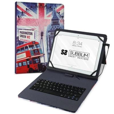 Funda con Teclado Subblim Keytab Pro USB England para Tablets