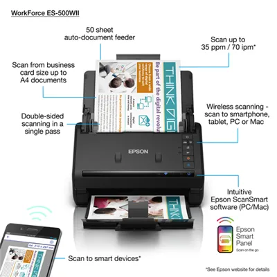 Epson escáner workforce es-500wii