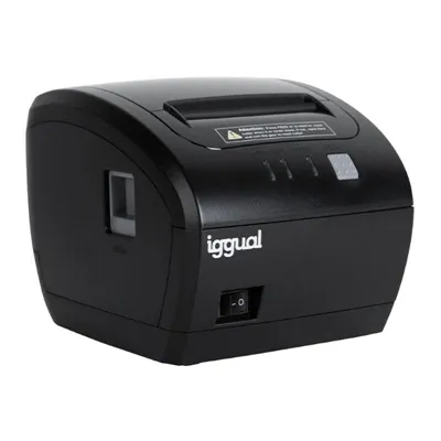 Iggual impresora térmica tp easy 80 usb+rj11 negra