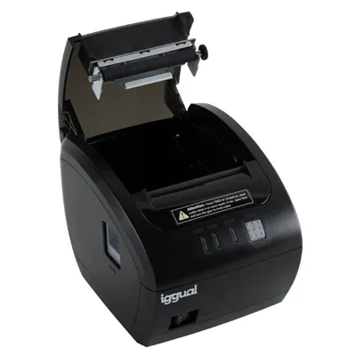 Iggual impresora térmica tp easy 80 usb+rj11 negra