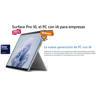 Microsoft Surface Pro 10 Táctil 13" Platino - Intel Core Ultra