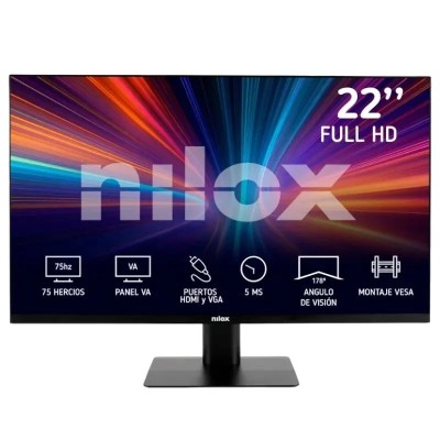 Nilox nxm22fhd11 monitor 21.5" va 75hz 5ms vga hdm