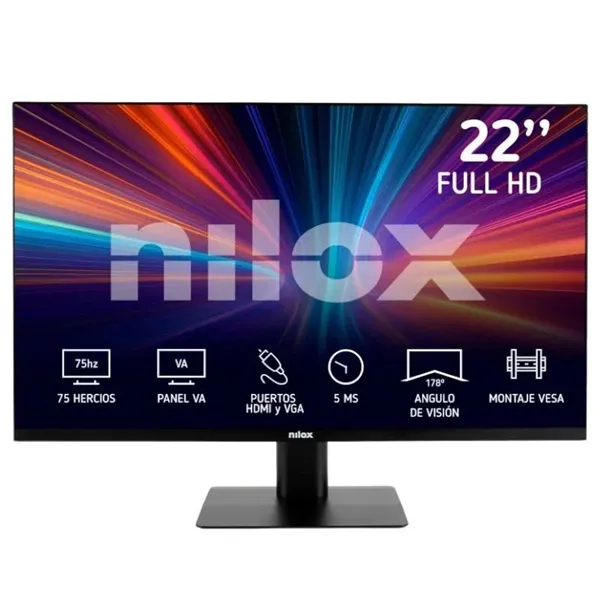 Nilox nxm22fhd11 monitor 21.5" va 75hz 5ms vga hdm