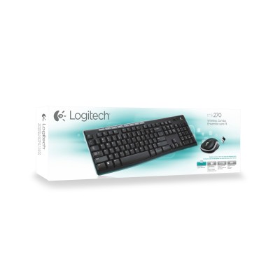 Logitech MK270 Multimedia Combo Teclado y Ratón Inalámbrico USB