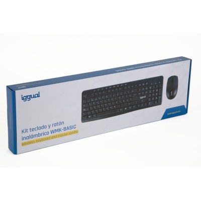 Iggual kit teclado ratón inalámbrico wmk-basic