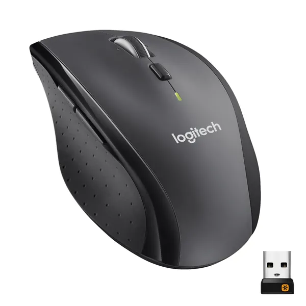 Logitech M705 Marathon Ratón inalámbrico Unifying 7 botones, 1000 DPI, 3 Años autonomia