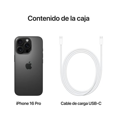 Apple iPhone 16 Pro 128GB Titanio Negro