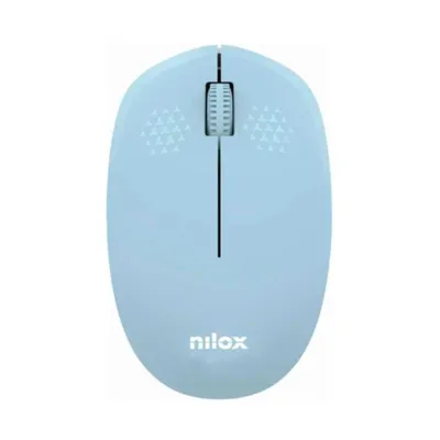 Nilox ratón wireless, 1000 dpi, 3 botones, azul