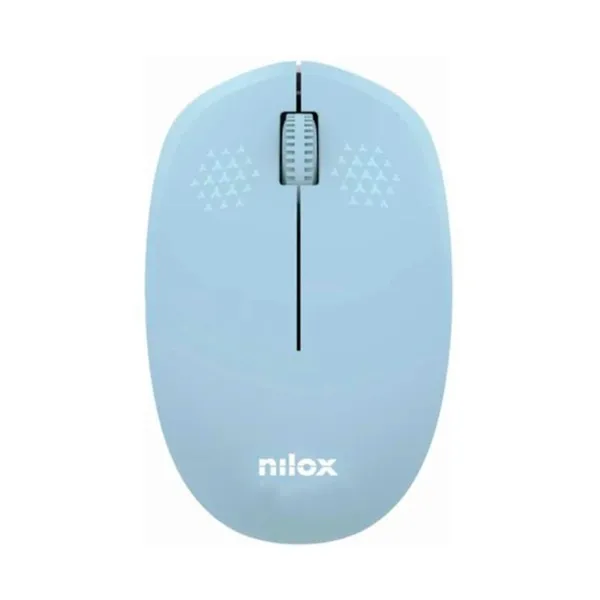 Nilox ratón wireless, 1000 dpi, 3 botones, azul