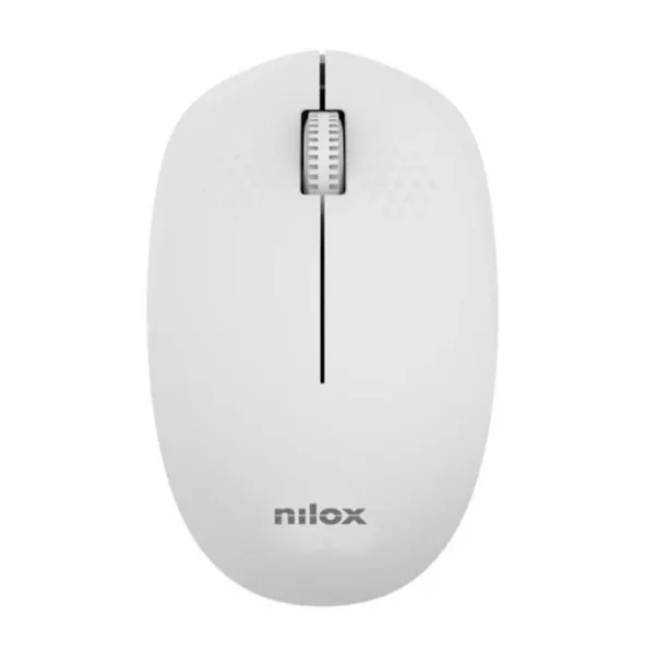 Nilox ratón wireless, 1000 dpi, 3 botones, gris