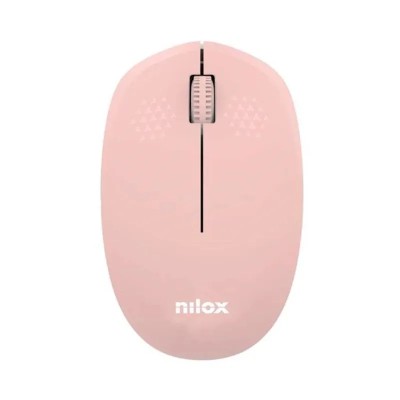 Nilox ratón wireless, 1000 dpi, 3 botones, rosa