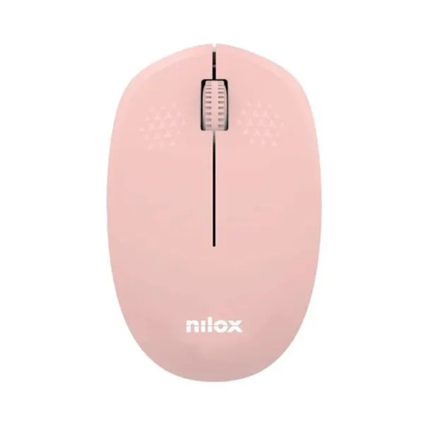 Nilox ratón wireless, 1000 dpi, 3 botones, rosa