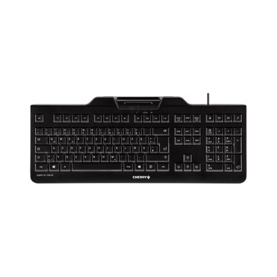 Cherry teclado+lector chip integrado (dnie) negro