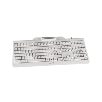 Cherry teclado+lector chip integrado (dnie) blanco