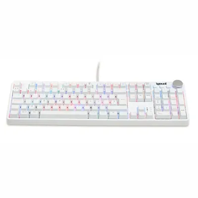 Iggual teclado gaming mecánico pearl rgb blanco