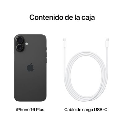 Apple iPhone 16 Plus 128GB Negro