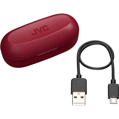 JVC HA-A8T Auriculares Rojo Cereza con Bluetooth con estuche de