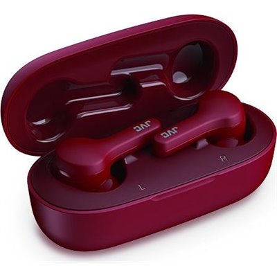 JVC HA-A8T Auriculares Rojo Cereza con Bluetooth con estuche de