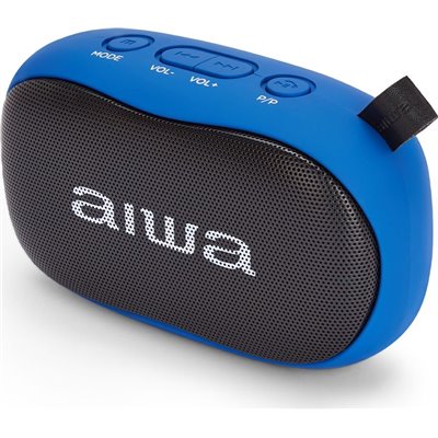 Aiwa BST-110 Altavoz Portátil Azul 10W Bluetooth,MicroSD,AUX/USB