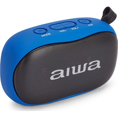 Aiwa BST-110 Altavoz Portátil Azul 10W Bluetooth,MicroSD,AUX/USB