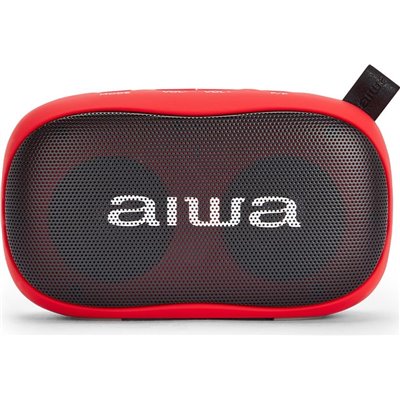 Aiwa BST-110 Altavoz Portátil Rojo 10W Bluetooth,MicroSD,AUX/USB