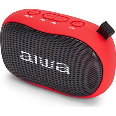 Aiwa BST-110 Altavoz Portátil Rojo 10W Bluetooth,MicroSD,AUX/USB