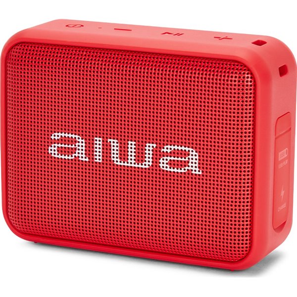 Aiwa BS-200 Altavoz Portátil Rojo 6W Bluetooth con microfono manos libres,USB IPX6