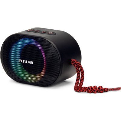 Aiwa BST-330 Altavoz Portátil Rojo 10W Bluetooth,Luces